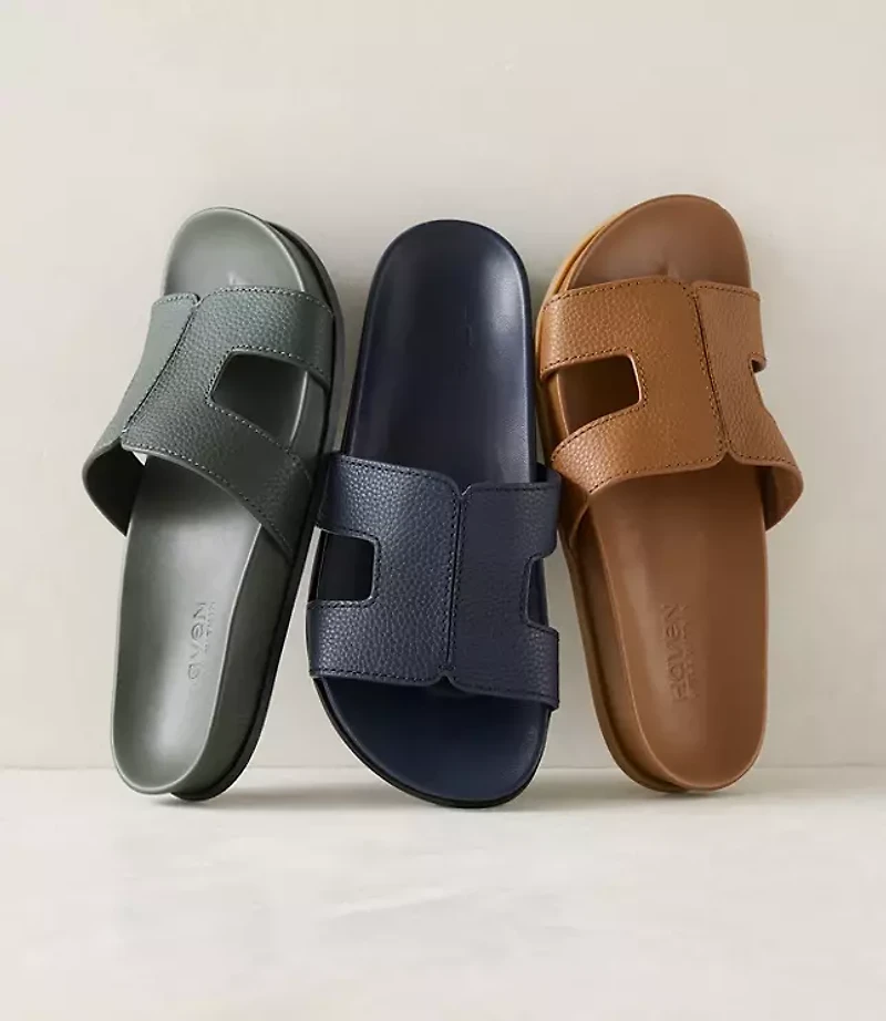 Haven Well Within Leather Cutout Slides
