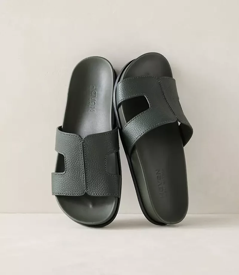 Haven Well Within Leather Cutout Slides