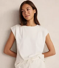 Haven Well Within Organic Cotton Interlock Pleated Tee