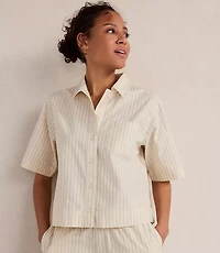 Haven Well Within Organic Cotton Poplin Gingham Pajama Top