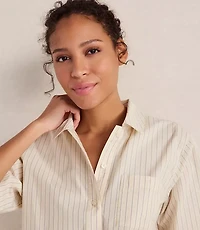 Haven Well Within Organic Cotton Poplin Gingham Pajama Top
