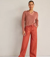 Haven Well Within Cotton Wave Stitch Johnny Collar Sweater