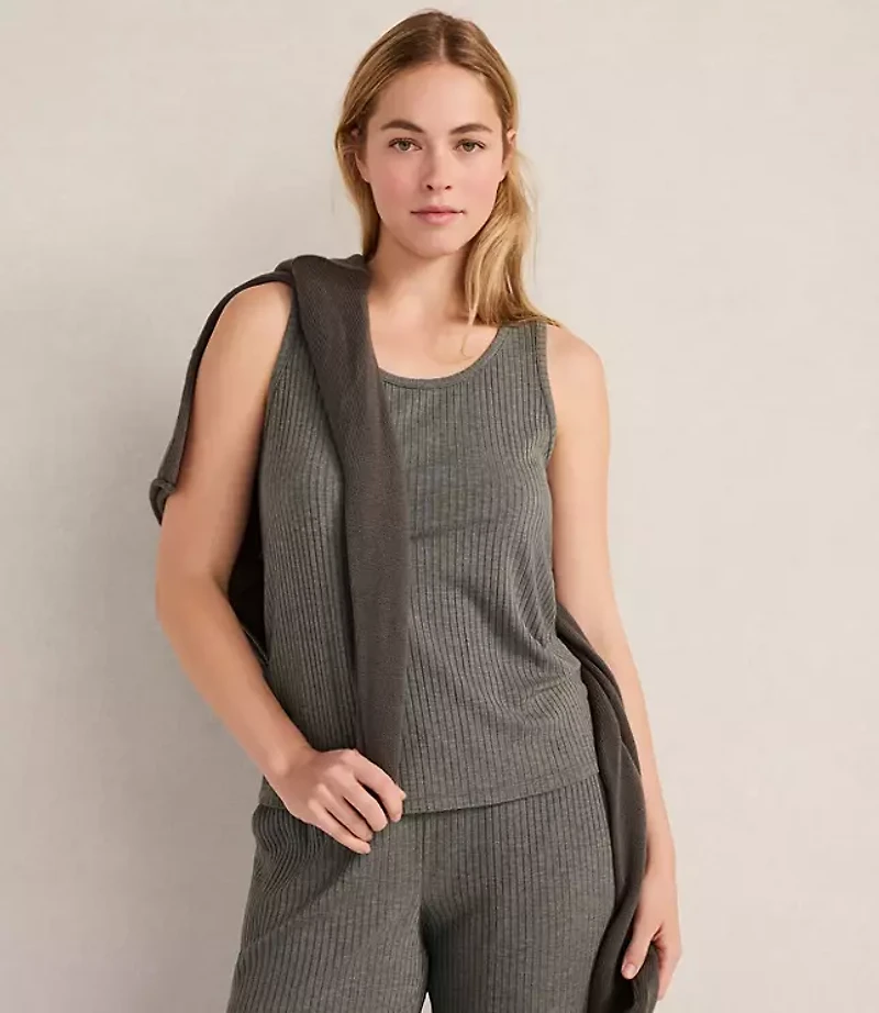 Haven Well Within Drapey Rib Knit Scoop Neck Tank