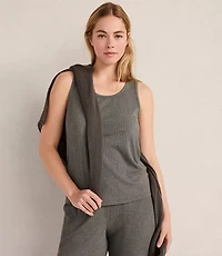 Haven Well Within Drapey Rib Knit Scoop Neck Tank