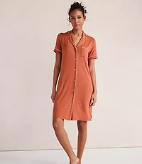 Haven Well Within Calm & Cool Notch Collar Sleep Dress