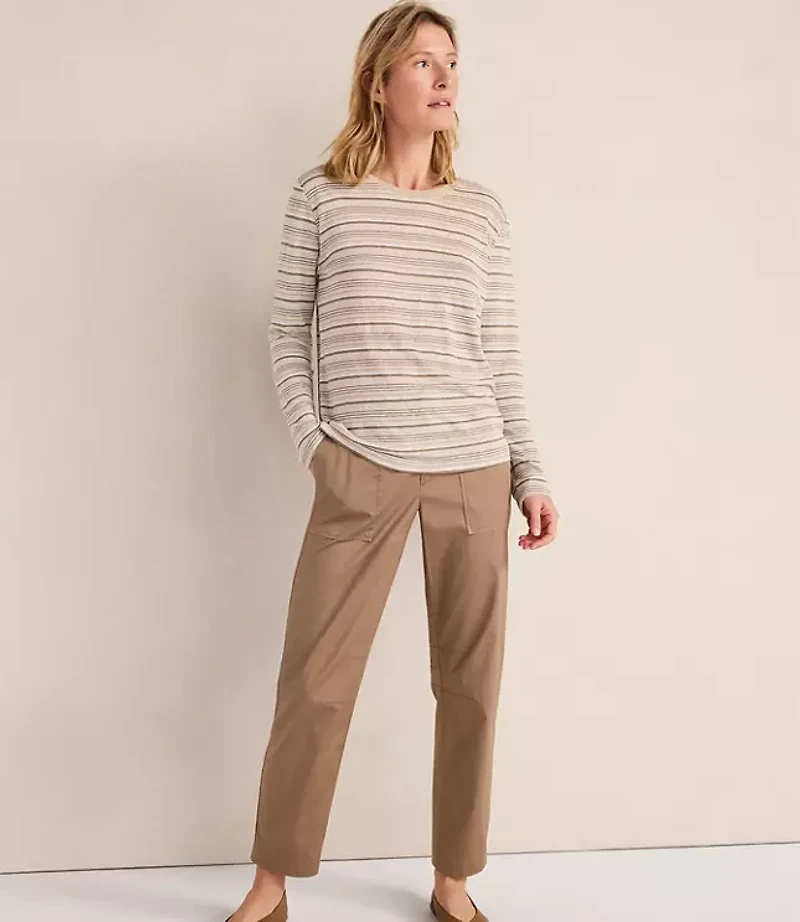 Haven Well Within Organic Cotton Twill Slim Barrel Leg Pants