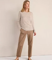 Haven Well Within Organic Cotton Twill Slim Barrel Leg Pants