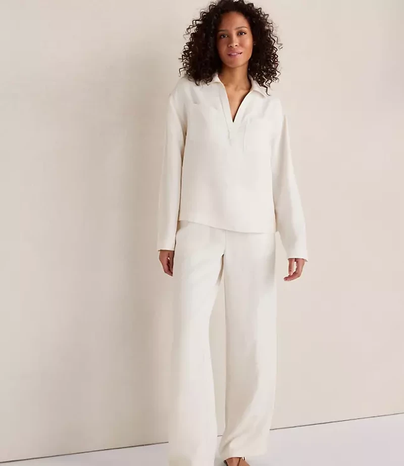 Haven Well Within Viscose Linen Wide Leg Pants