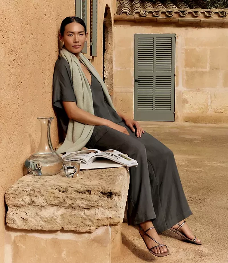 Haven Well Within Viscose Linen Palazzo Pants