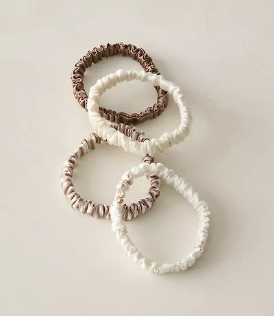 Haven Well Within Washable Silk Hair Ties - Pinstripe