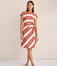 Haven Well Within Organic Cotton Interlock Stripe Mini Knot Dress