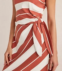 Haven Well Within Organic Cotton Interlock Stripe Mini Knot Dress