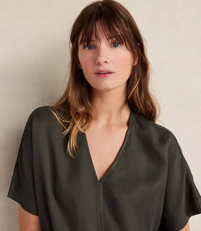 Haven Well Within Viscose Linen V-Neck Top