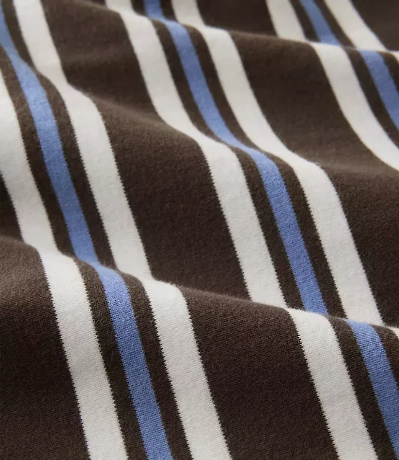 Haven Well Within Organic Cotton Interlock Stripe Midi Knot Dress