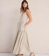 Haven Well Within Everweave Linen Tiered Wrap Dress