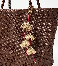 Raffia Flower Bag Charm