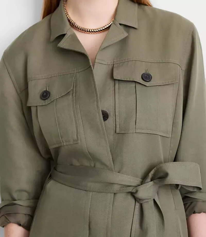 Petite LOFT Versa Pure Spun Safari Jacket