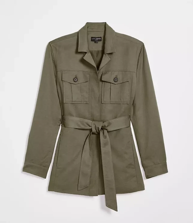Petite LOFT Versa Pure Spun Safari Jacket