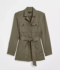 Petite LOFT Versa Pure Spun Safari Jacket