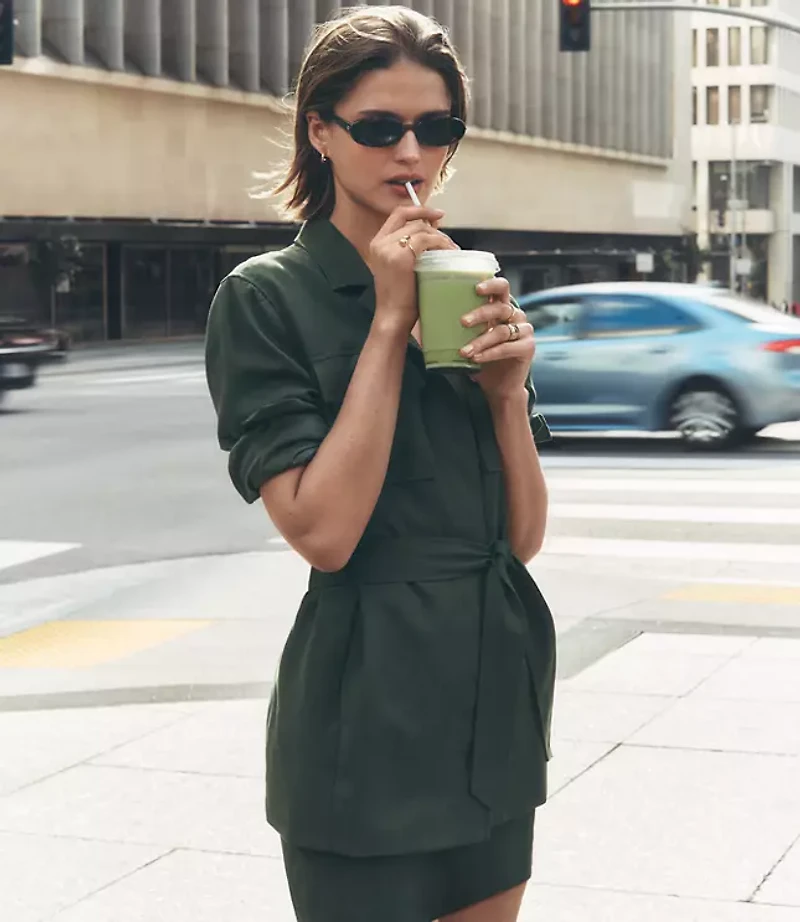 Petite LOFT Versa Pure Spun Safari Jacket