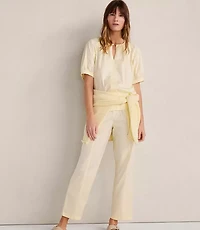 Haven Well Within Organic Cotton Twill Split Neck Top