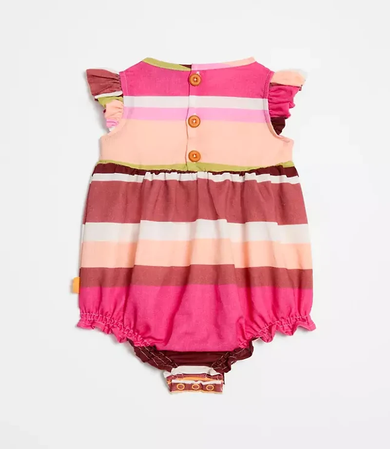 Mon Coeur Linen Stripe Romper