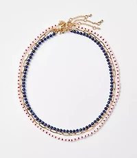 Beaded Chain Necklace Set