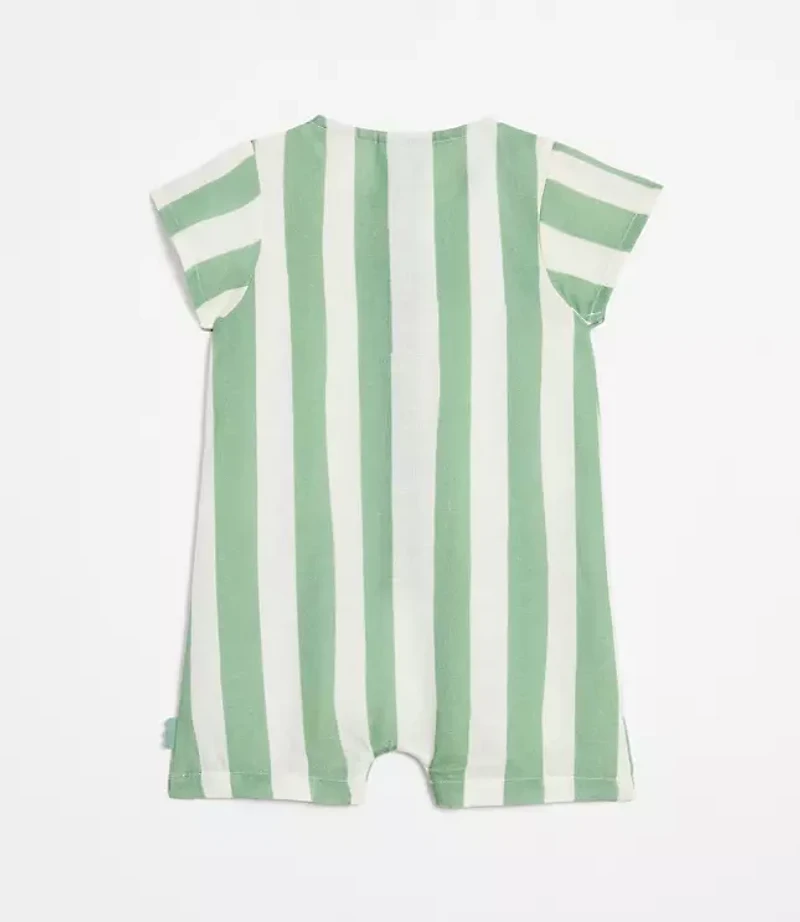 Mon Coeur Linen Green Cabana Romper