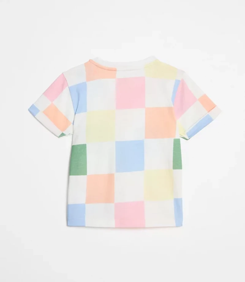 Mon Coeur Recycled Cotton Checkered T-Shirt