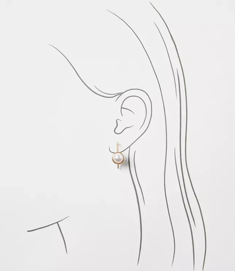 Petite Pearlized Pull Through Earrings