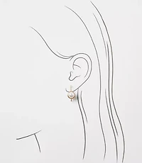 Petite Pearlized Pull Through Earrings