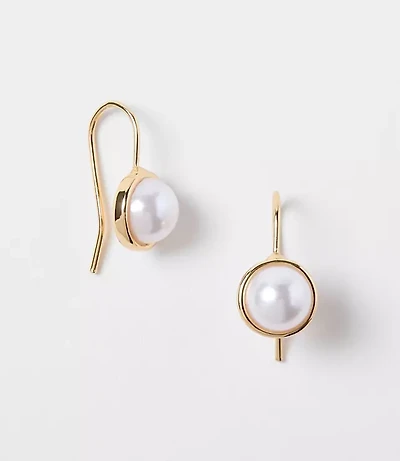Petite Pearlized Pull Through Earrings