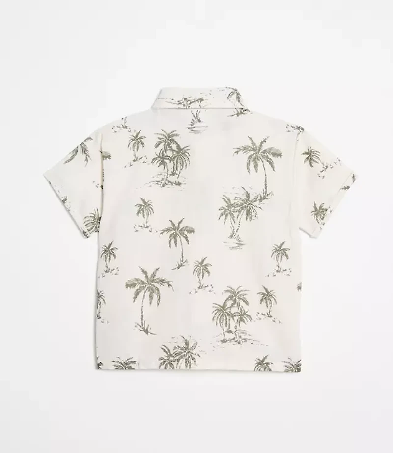 Mon Coeur Linen Palm Tree Shirt