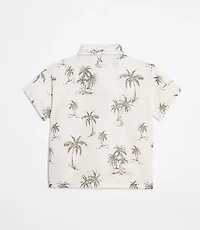 Mon Coeur Linen Palm Tree Shirt
