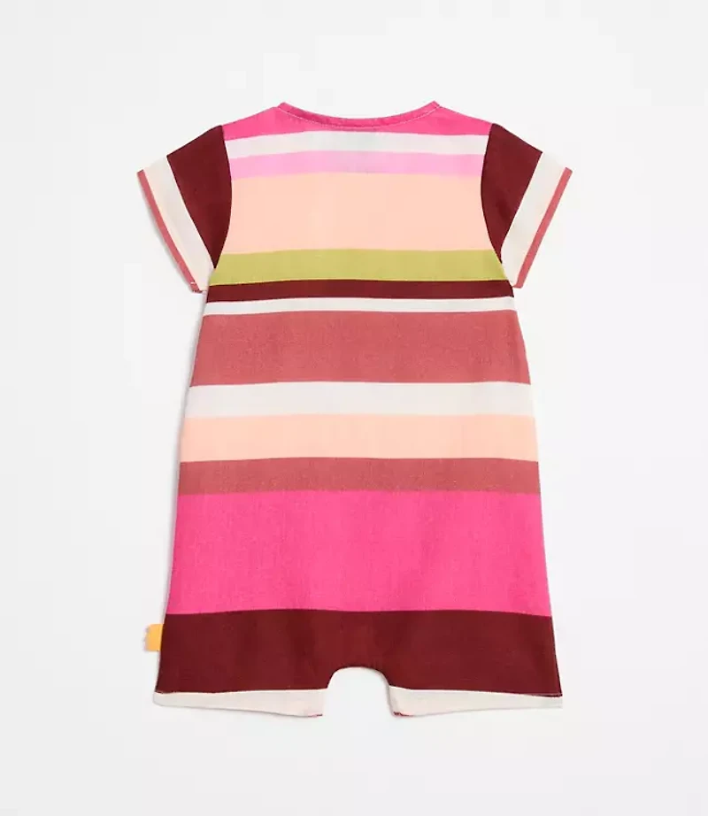 Mon Coeur Linen Stripe Onesie