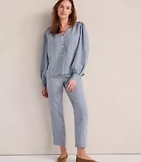 Haven Well Within Linen V-Neck Blouse