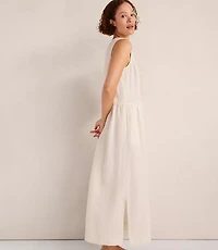 Haven Well Within Linen Pintuck Midi Dress