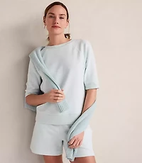 Haven Well Within Organic Cotton Blend Jacquard Raglan Tee