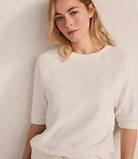 Haven Well Within Organic Cotton Blend Jacquard Raglan Tee