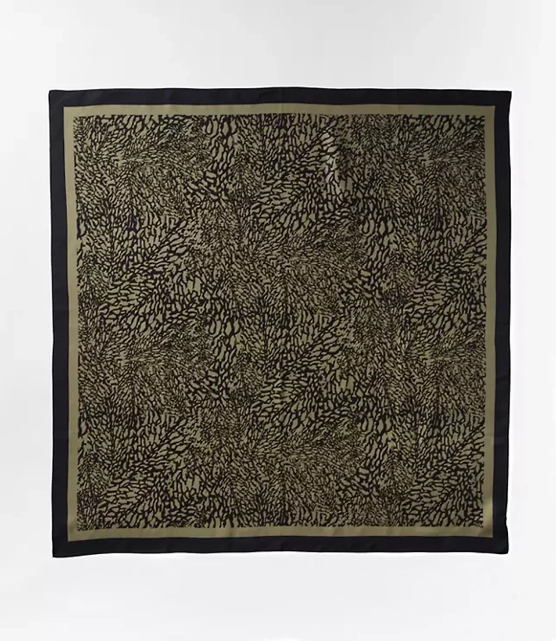LOFT Versa Leafed Silk Square Scarf