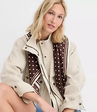 Petite Twill Modern Cargo Jacket