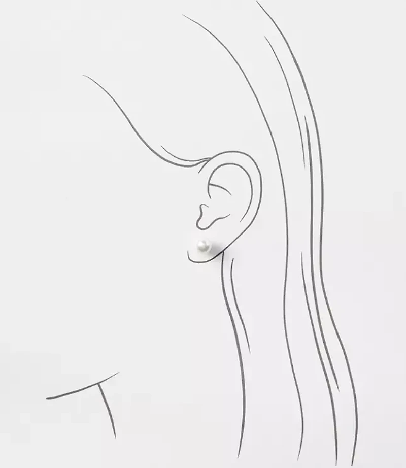 Pearlized Stud Earrings