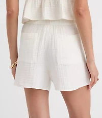 Petite LOFT Beach Triple Cloth Shorts