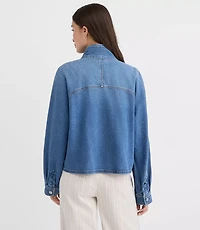 Denim Modern Cargo Jacket Authentic Indigo