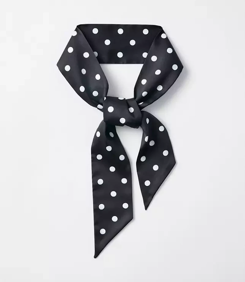 Dotted Skinny Scarf