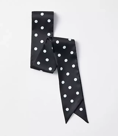 Dotted Skinny Scarf