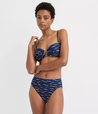 LOFT Beach Swimmer High Waist Bikini Bottom
