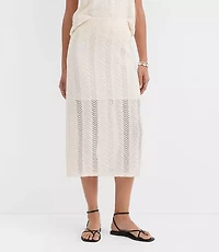 Crochet Column Midi Skirt