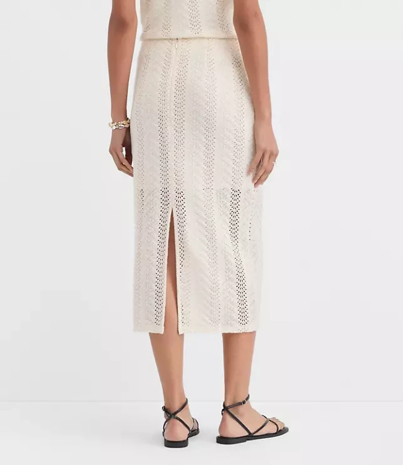 Crochet Column Midi Skirt