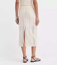 Crochet Column Midi Skirt